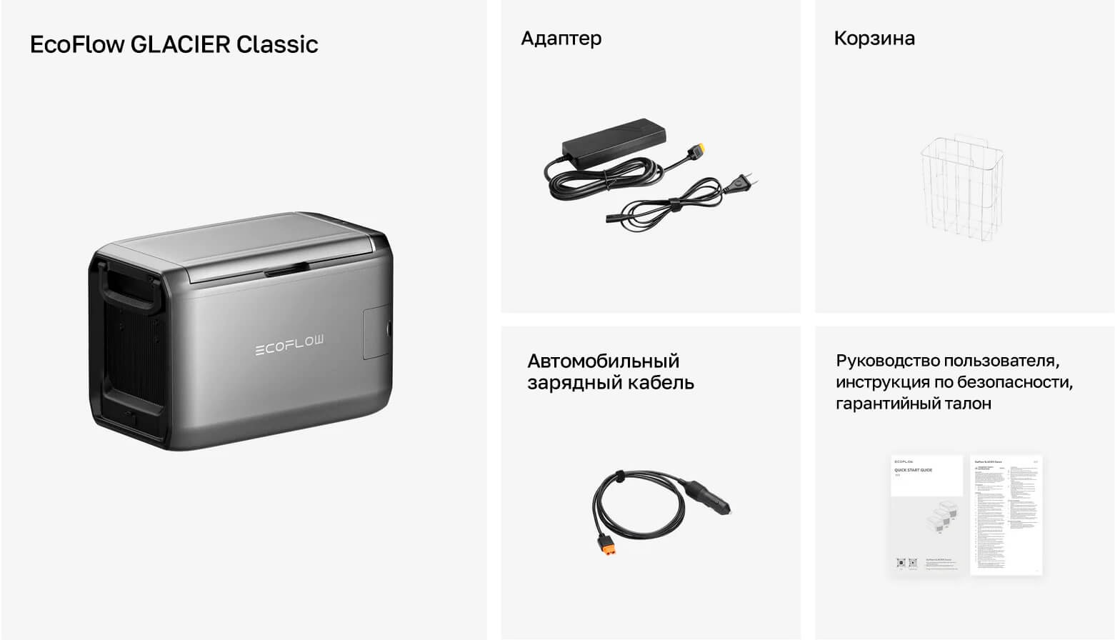 Комплектация EcoFlow GLACIER Classic
