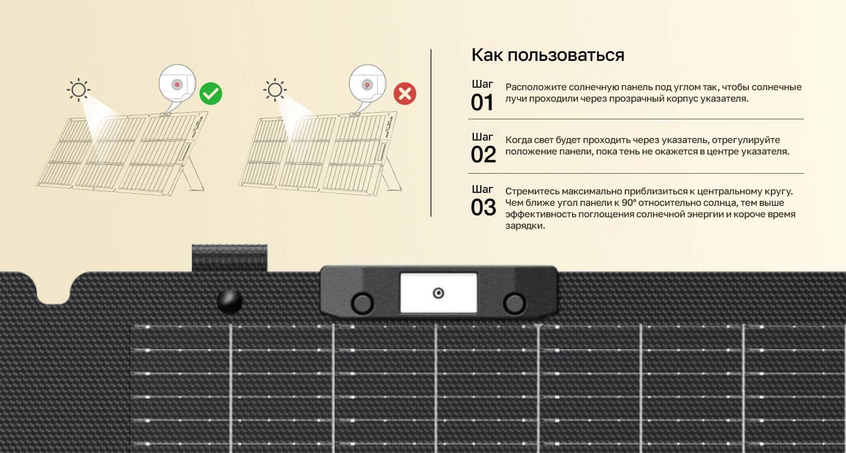 Встроенный указатель угла наклона