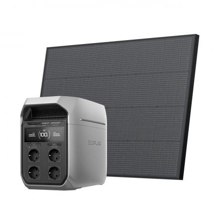 Комплект DELTA 3 Plus + cолнечная панель 175 Вт  + кабель XT60i 2.5 м