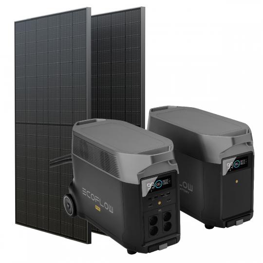 Комплект EcoFlow DELTA Pro + 1 дополнительная батарея + 2 жестких солнечных панели 400 W