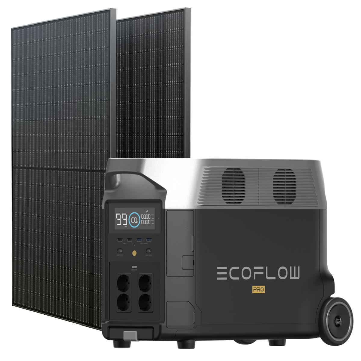 Комплект EcoFlow DELTA Pro + 2 жестких солнечных панели 400 W купить с  доставкой. Эксклюзивный представитель EcoFlow в России.