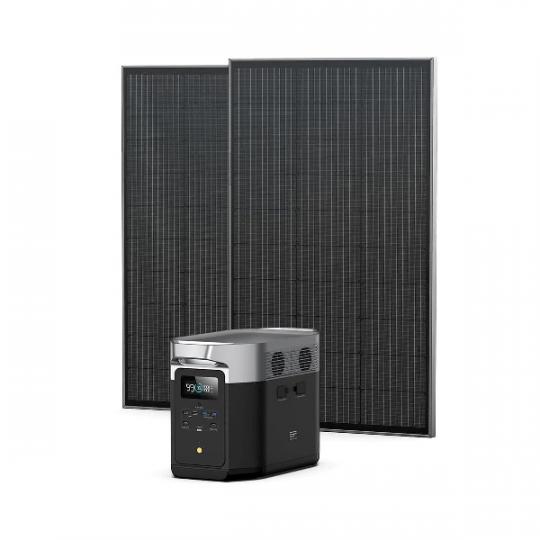 Комплект EcoFlow DELTA Max (1600) + 2 жестких солнечных панели 100 W