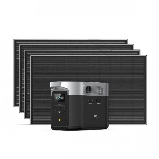 Комплект EcoFlow DELTA Max (1600) + 4 жестких солнечных панели 100 W