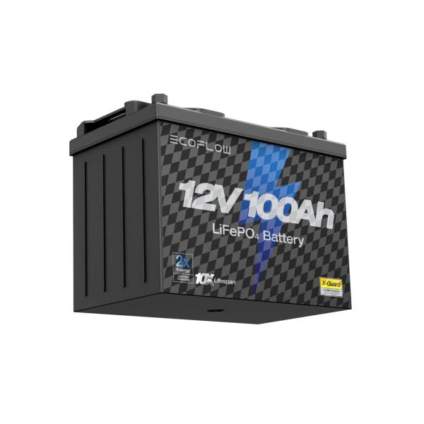 Тяговый аккумулятор EcoFlow 12 В 100 Ач LiFePO4 литиевый - Фото3