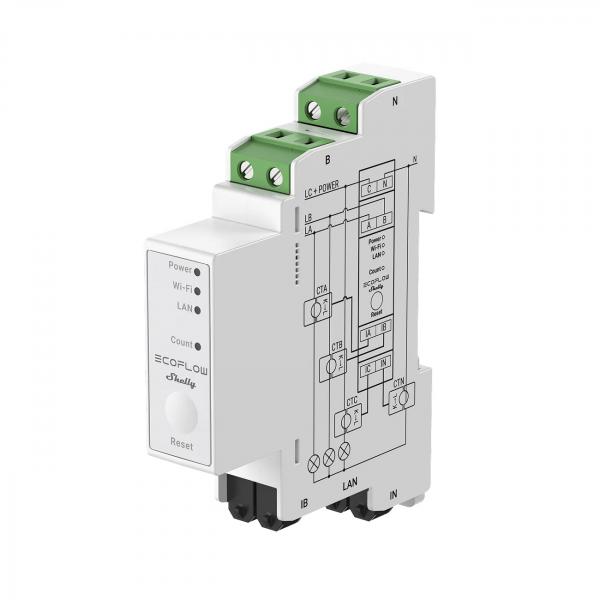 Умный счетчик Shelly Pro 3EM для систем EcoFlow STREAM - Фото0