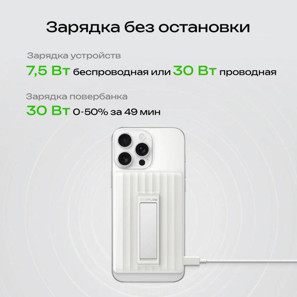 Повербанк EcoFlow RAPID Mag (10000 мАч, 7,5 Вт, магнитная зарядка) - Фото7