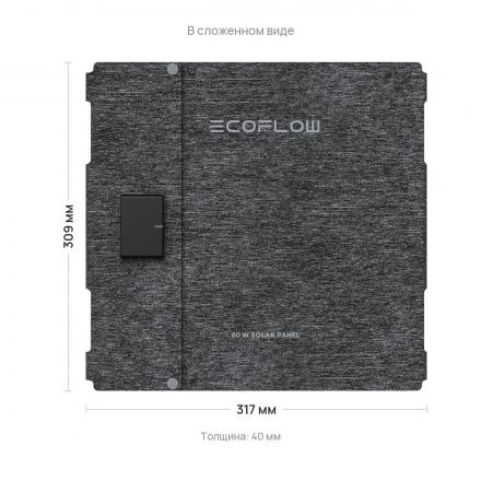 Солнечная панель складная EcoFlow 60 Вт (Type-C)